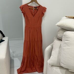 Express Rust Maxi Dress